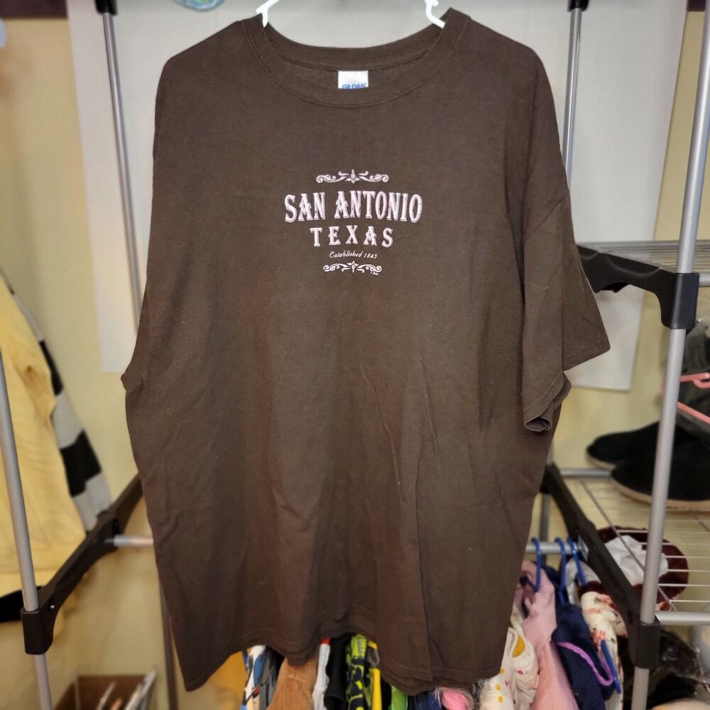 San Antonio Texas Tee SS Brown - Size 2XL